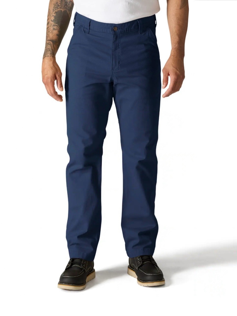 Carhartt Rugged Flex Relaxed Fit Canvas 5-Pocket Navy Work Pants